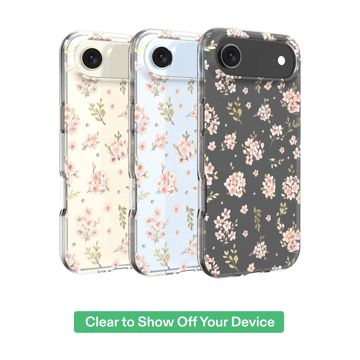 onn Pink Floral with Gems Phone Case for iPhone Air