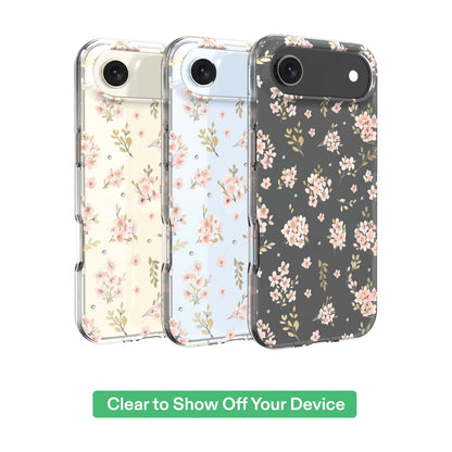 onn Pink Floral with Gems Phone Case for iPhone Air