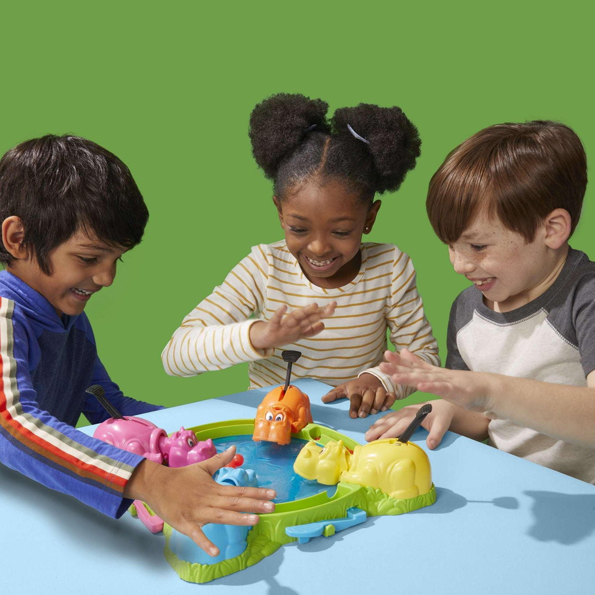 Hungry Hungry Hippos Board Game for Preschoolers, Ages 4 and up, For 2 to 4 Players, Holiday Gifts for Kids