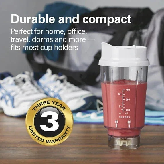 Hamilton Beach Personal Blender for Smoothies with 2 Travel Jars and Lids, White