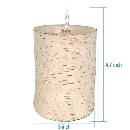 Battery Operated LED Wooden Flameless Christmas Candle, Brown, 4", by Holiday Time