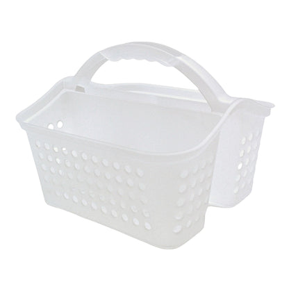 Mainstays Small Portable Shower Caddy Frost Plastic
