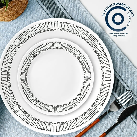 Corelle Nakia 12-Piece Glass Dinnerware Set (Service for 4)