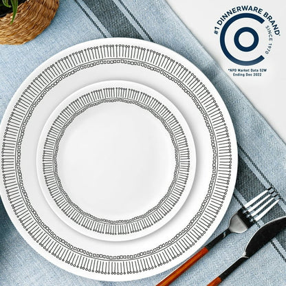 Corelle Nakia 12-Piece Glass Dinnerware Set (Service for 4)