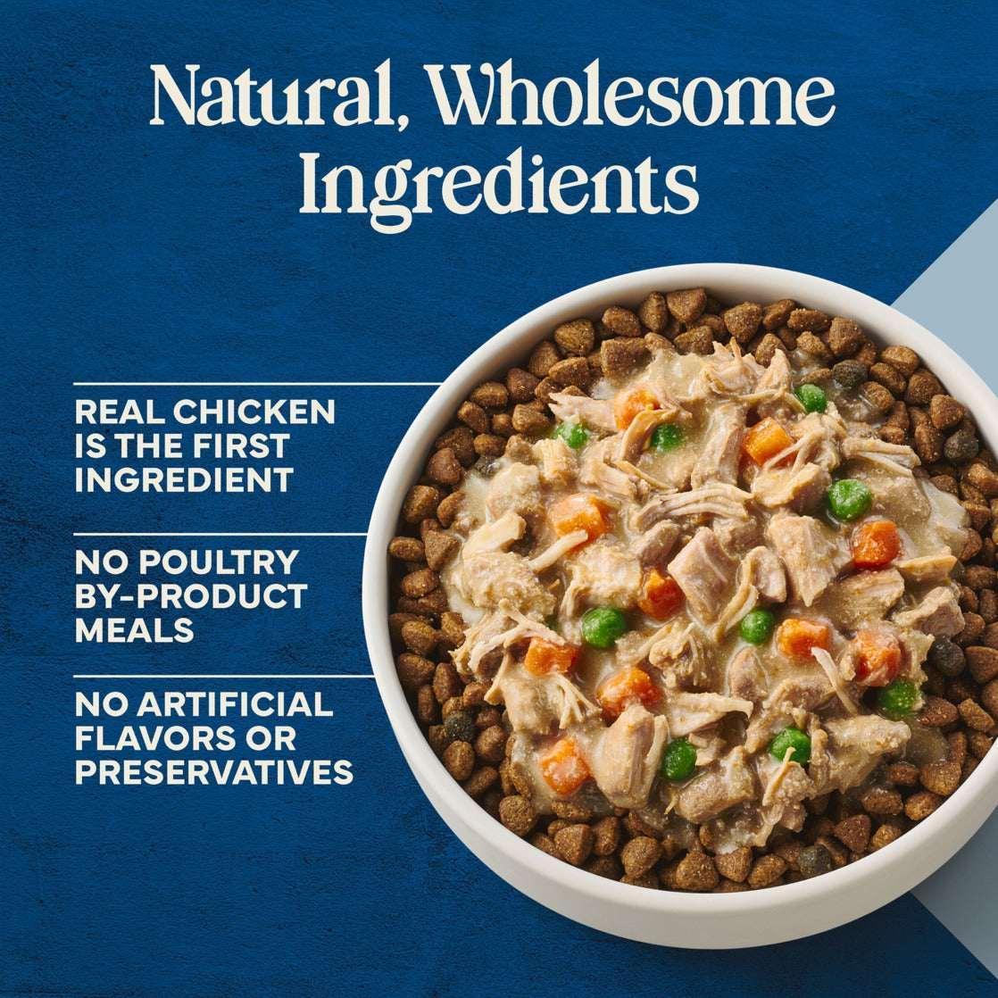 Blue Buffalo Love Made Fresh Dog Food, Refrigerated, Chunky Chicken Stew, 2-lb Tub