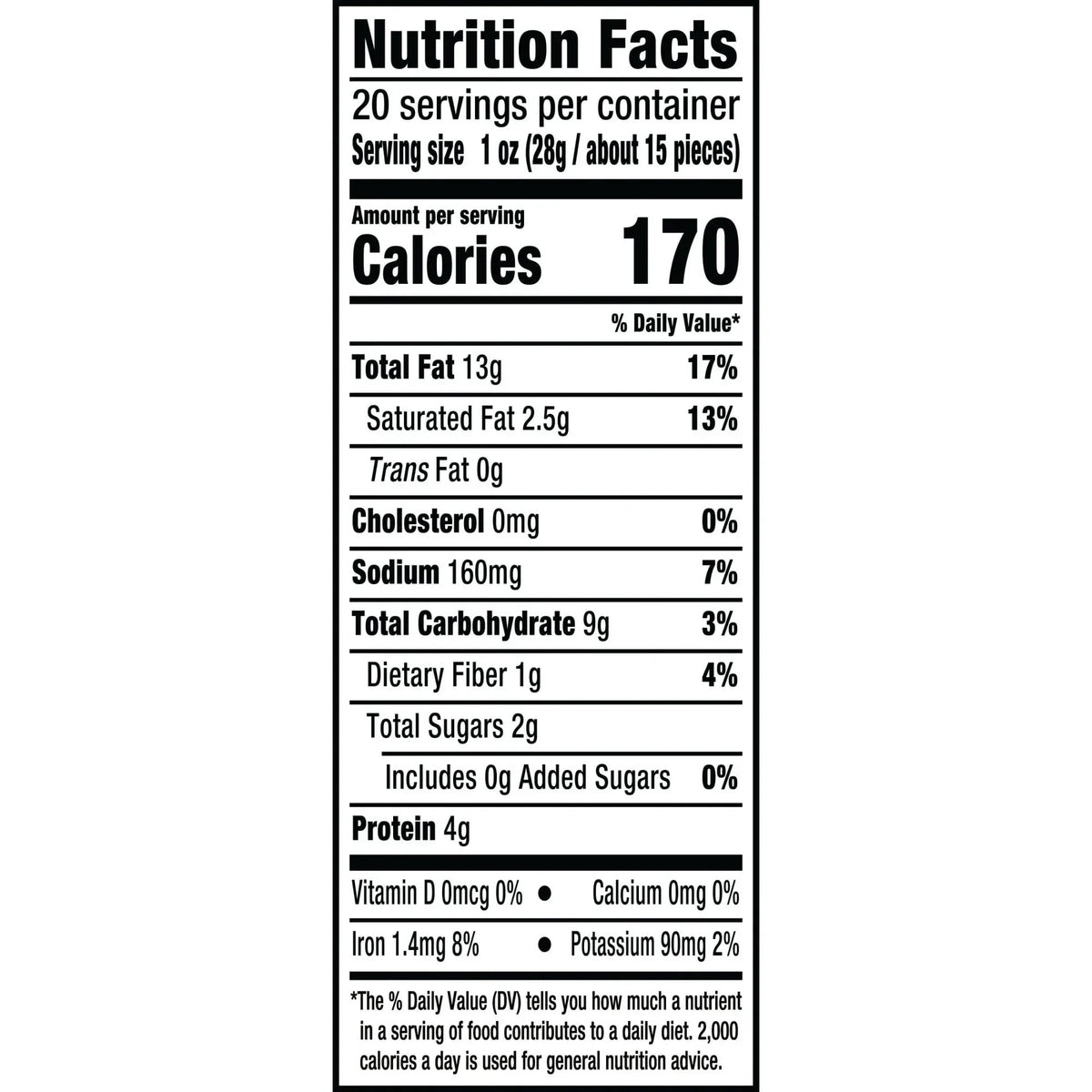 PLANTERS Whole Cashews Dill Pickle Flavored, Party Snacks, Plant Based Protein 5 oz Plastic Bag