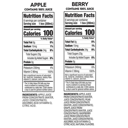 Juicy Juice 100% Juice, Shelf Stable Juice Box Variety Pack, 32 Count, 6.75 fl oz Boxes