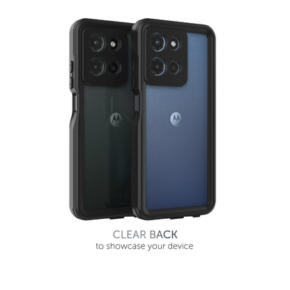 (Pack of 2 ) Body Glove Tidal Waterproof Phone Case for Motorola moto g (2025) - Black/Clear