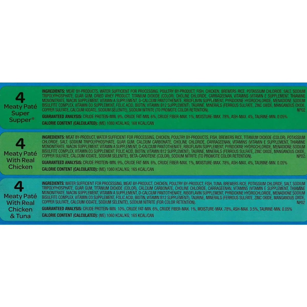 9Lives Paté Favorites Variety Pack Wet Cat Food, 5.5-Ounce Cans, 12-Count
