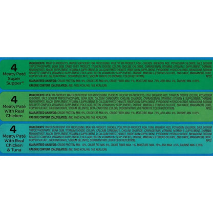 9Lives Paté Favorites Variety Pack Wet Cat Food, 5.5-Ounce Cans, 12-Count