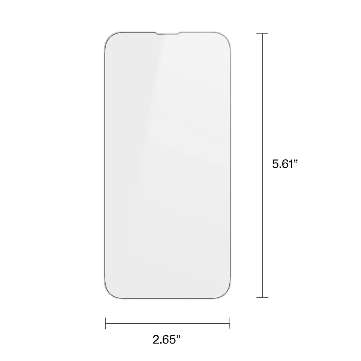 onn Corning Glass Screen Protector for iPhone® 17e / 16e / 14 / 13 / 13 Pro, Made with Durable Glass by Corning™ for Ultimate Protection, with Easy Application Tray