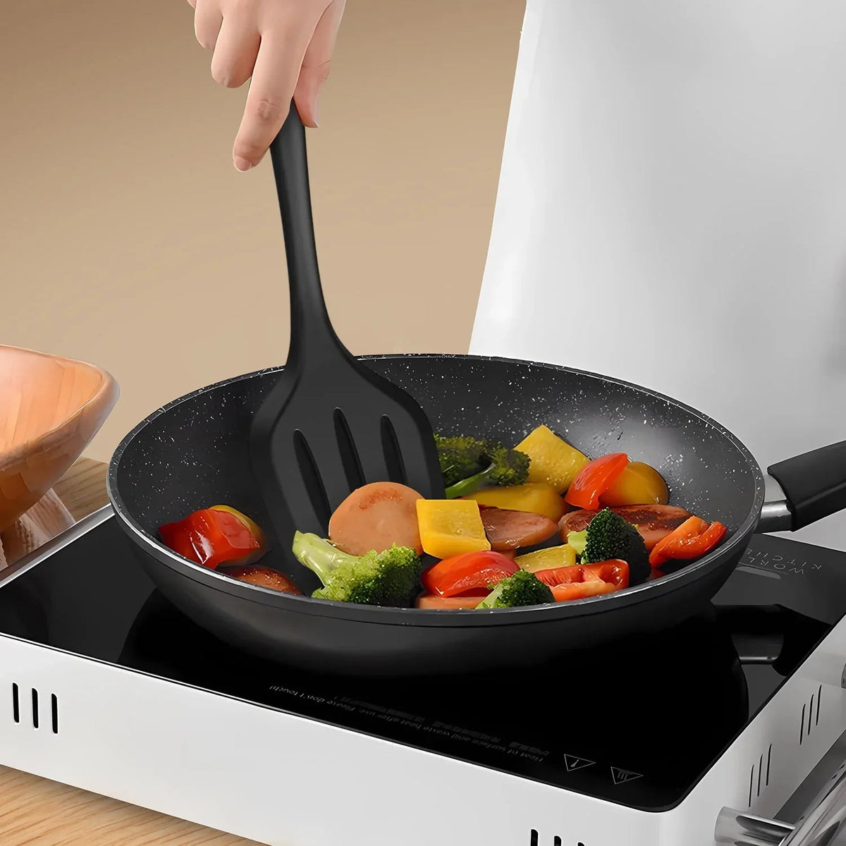 Silicone Cooking Utensils Set - Heat Resistant Kitchen Utensils BPA FREE,Turner Tongs,Spatula,Spoon,Brush,Whisk,Kitchen Utensil Gadgets Tools Set for Nonstick Cookware,Dishwasher Safe