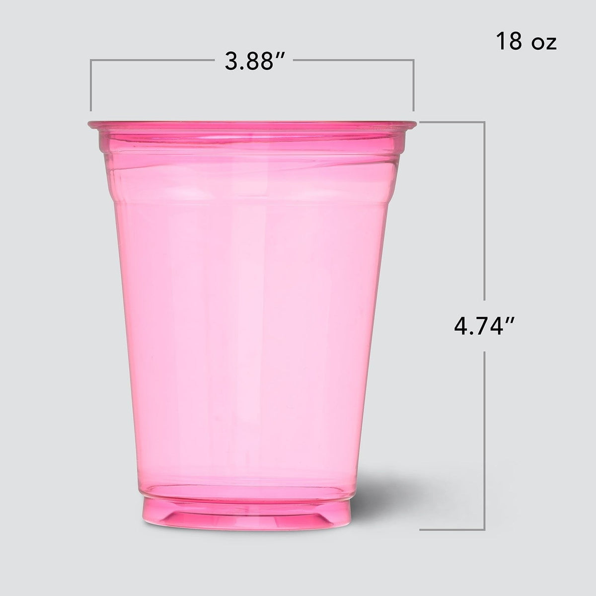 Hefty Party Perfect Translucent Plastic Cup, Spring Colors, 18 oz., 140 ct.