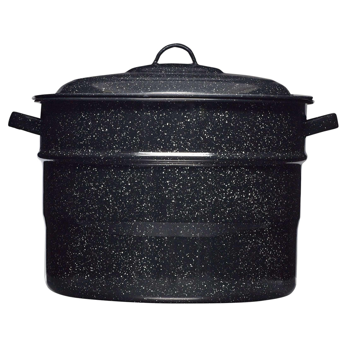 Granite Ware 21.5 Quart Water Bath Canner, Large Enamel Canning Pot with Rack, Canning Supplies for Jam, Salsa and Pickles