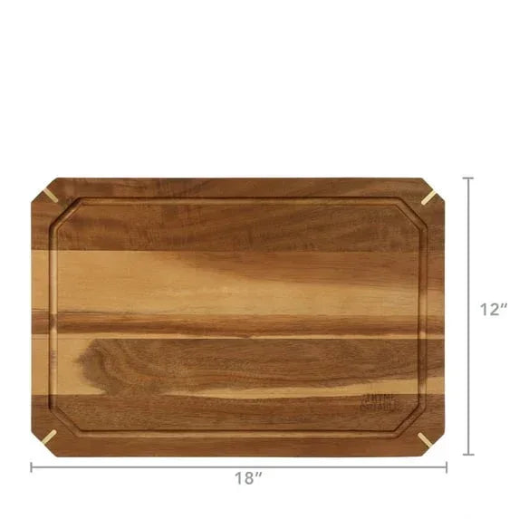 Thyme & Table 2-Piece Acacia Cutting Board Set