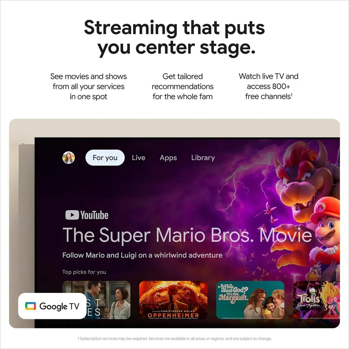 Google TV Streamer 4K - Fast Streaming Entertainment on Your TV with Voice Search Remote - Watch Movies, Shows, Live TV, and Netflix in 4K HDR - Smart Home Control - 32 GB of Storage - Haze