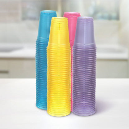 Hefty Party Perfect Translucent Plastic Cup, Spring Colors, 18 oz., 140 ct.