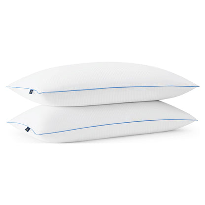 Sertapedic Cool Nites Bed Pillow, King, 2 Pack