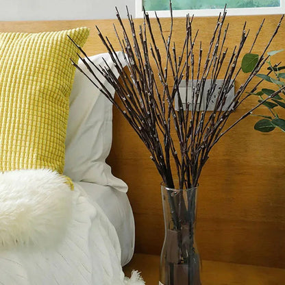 Pretty Comy 30" 20LED Lighted Branches Battery Operated Warm White Led Twigs Lighted Willow Branches Vase Fillers for Christmas Home Party Decoration Indoor Outdoor Use