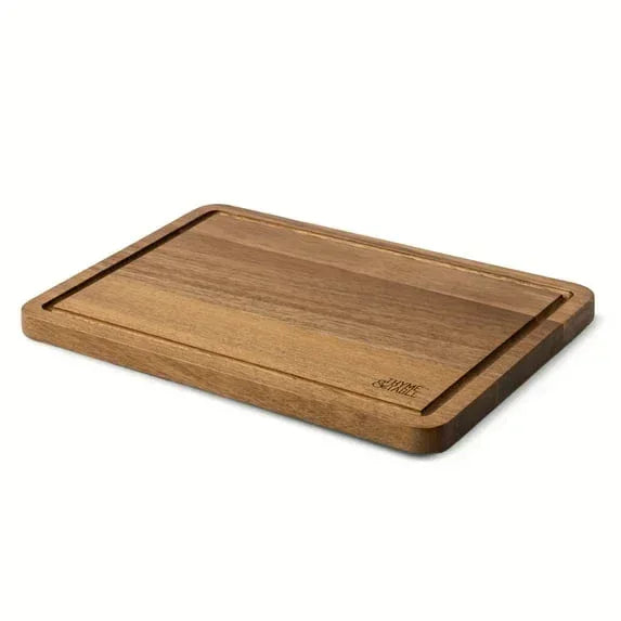 Thyme & Table Large 12"x18" Acacia Wood Cutting Board with Triangle Shaped Anti-Slip Grips