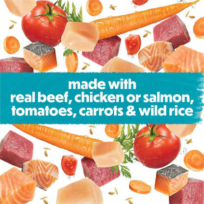 Purina Beneful Small Breed Wet Dog Food Variety Pack, IncrediBites With Real Beef, Chicken and Salmon