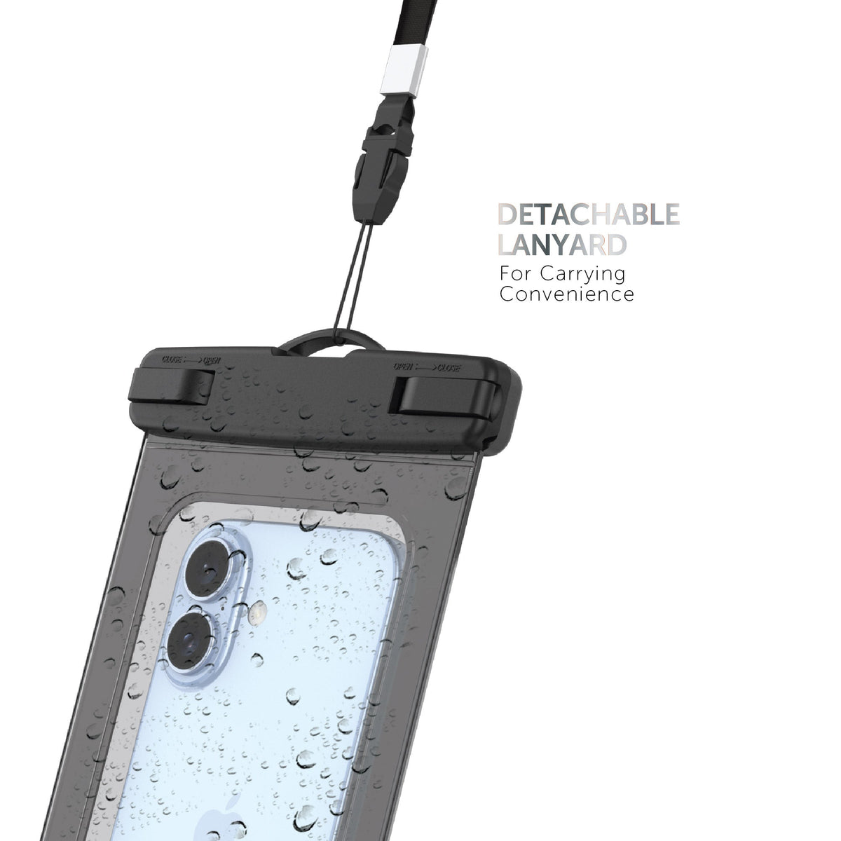 Body Glove Tidal Waterproof Phone Pouch - Black/Clear