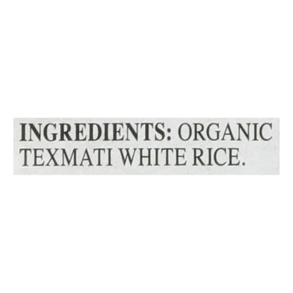 RiceSelect Organic Texmati White Rice, American-Style Basmati Rice, 2 lb Jar