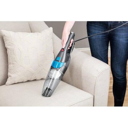 BISSELL 3-in-1, Corded, Stick Vacuum, Carpet, Area Rugs, Hardfloor, Upholstery, Removable Hand Vac, Lightweight, Easy Empty, 2030, Blue & Gray