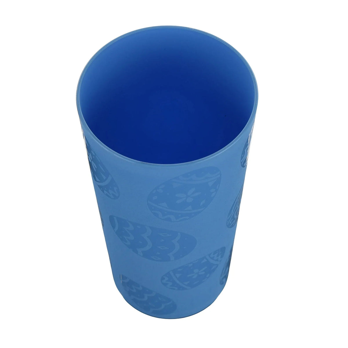 Mainstays 30-Piece Blue Etched Easter Egg Plastic Dinnerware Set, Includes 10 Plates, 10 Bowls, 10 Tumblers