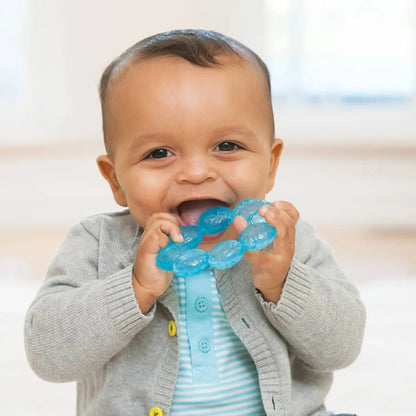 Infantino Soothing Soft Circular Water Teether, Unisex, Blue