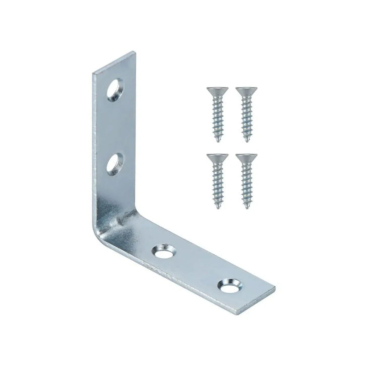 Hyper Tough 3 inch. x 3 inch.Corner Brace, Steel, Zinc Plated (4 Pack)