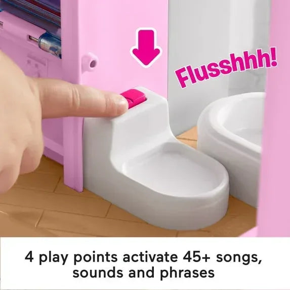 Fisher-Price Little People Barbie Little DreamHouse Toddler Playset with Music & Lights, 7 Pieces
