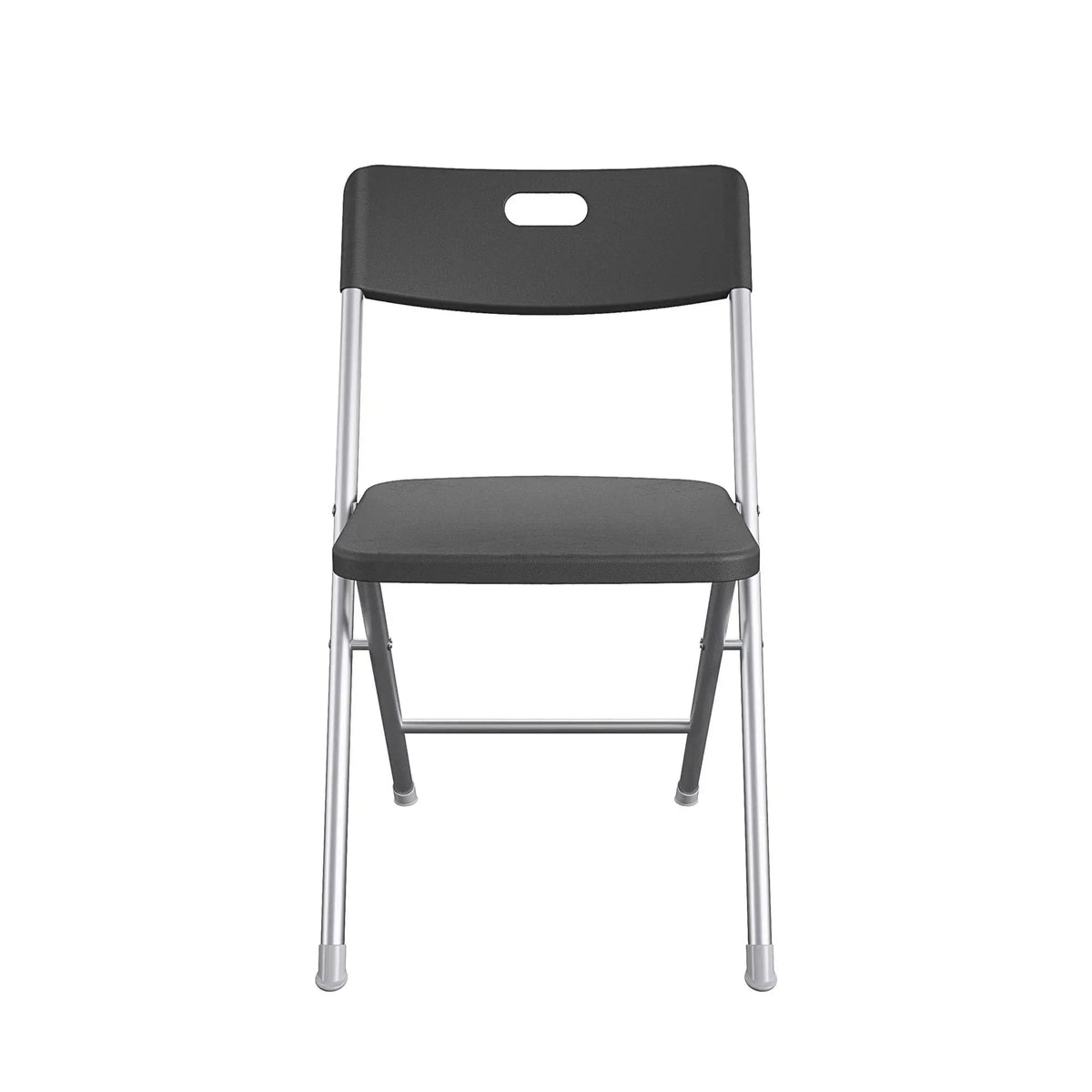 Mainstays Resin Seat & Back Folding Chair, Black