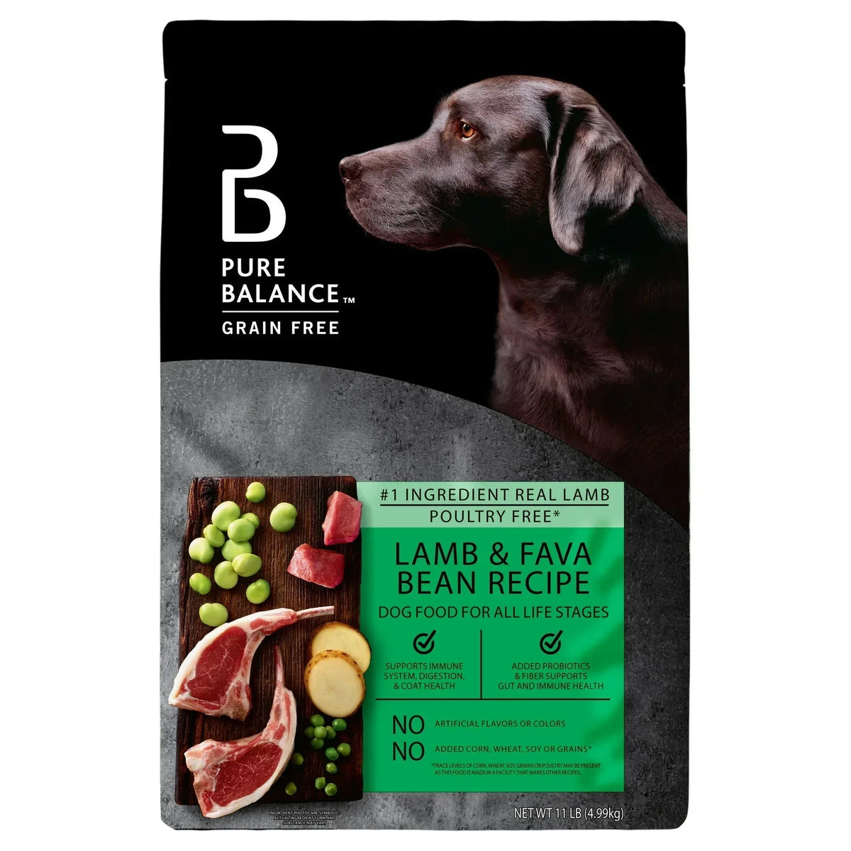 Pure Balance Grain-Free Lamb & Fava Bean Recipe Dry Dog Food