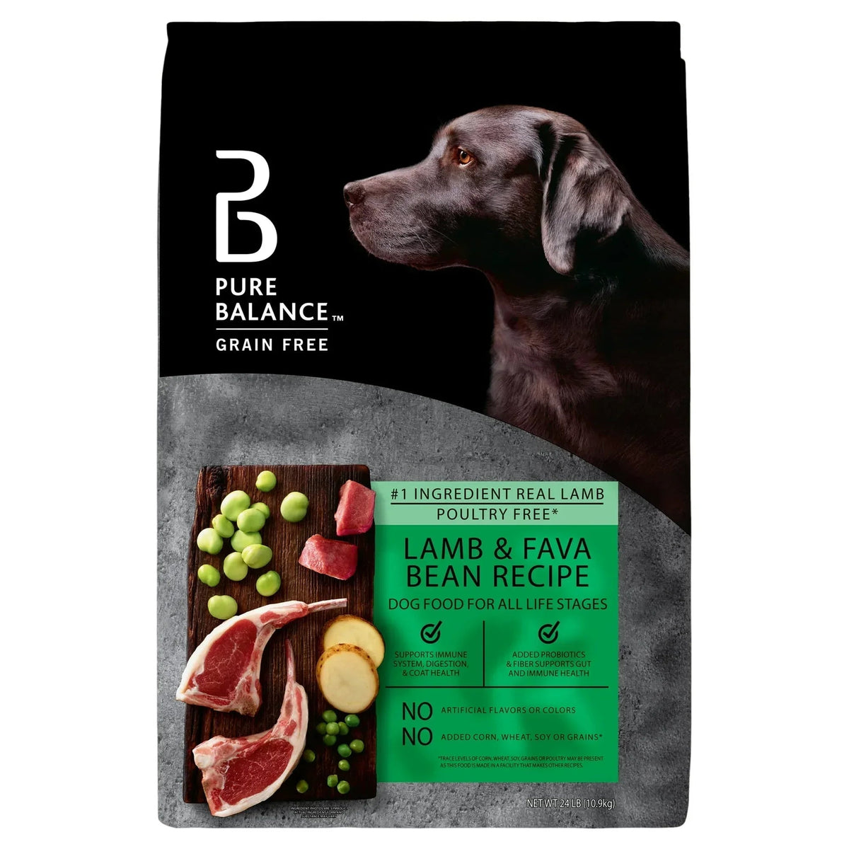 Pure Balance Grain-Free Lamb & Fava Bean Recipe Dry Dog Food