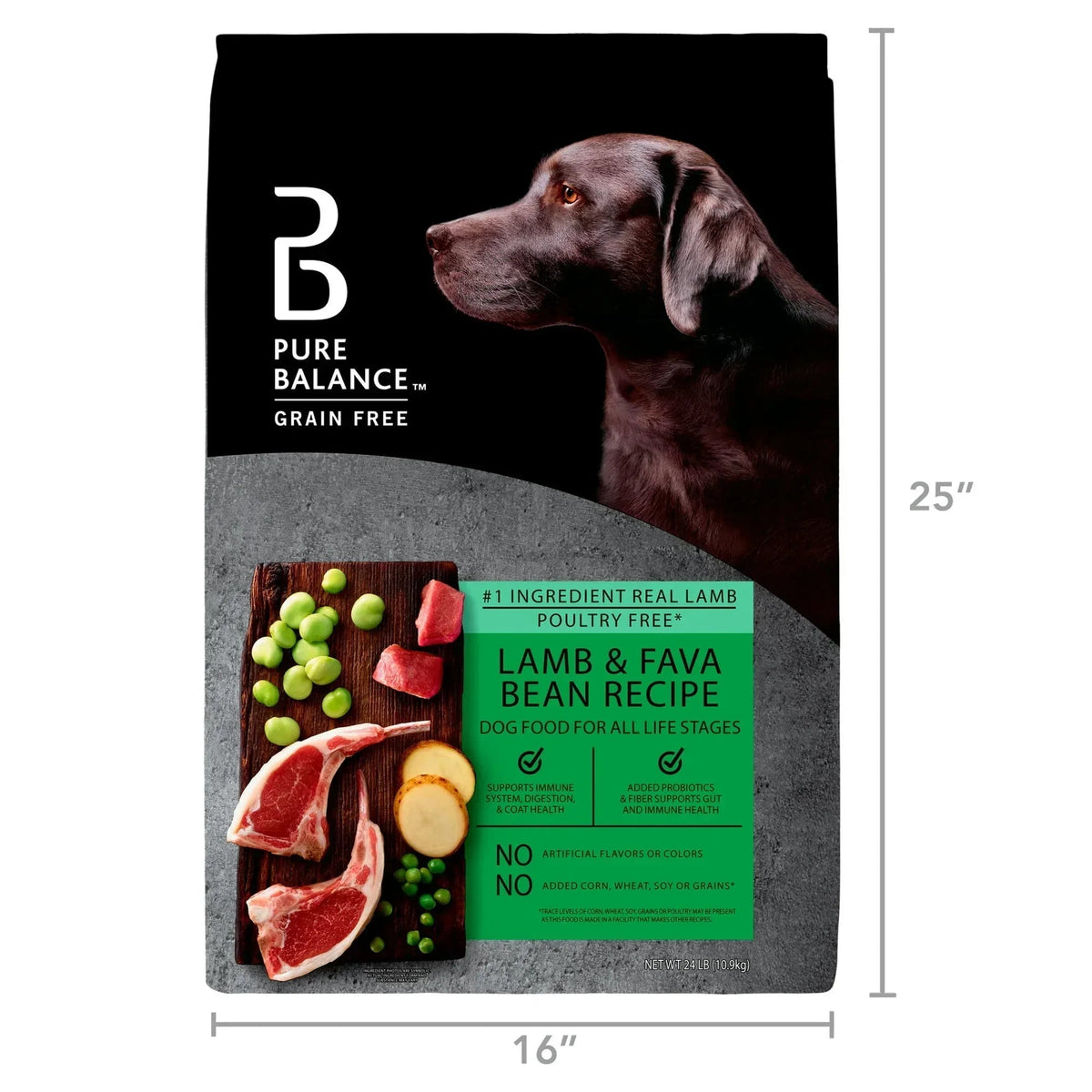Pure Balance Grain-Free Lamb & Fava Bean Recipe Dry Dog Food