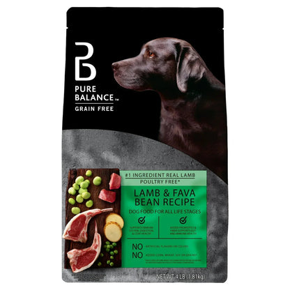 Pure Balance Grain-Free Lamb & Fava Bean Recipe Dry Dog Food