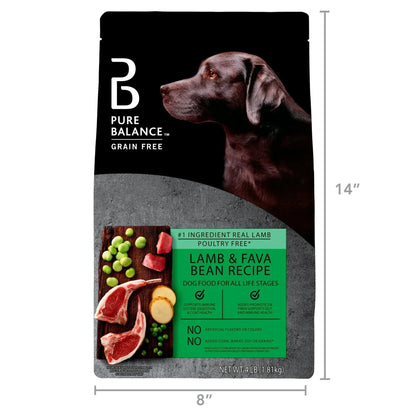 Pure Balance Grain-Free Lamb & Fava Bean Recipe Dry Dog Food