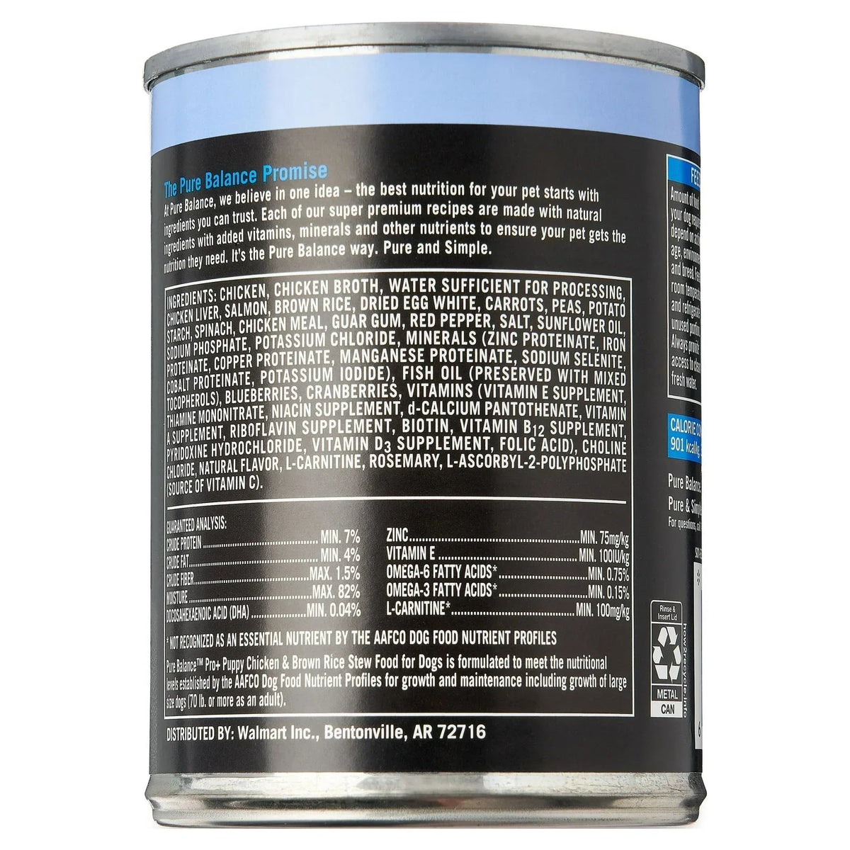 Pure Balance Pro+ Chicken & Brown Rice Stew Wet Dog Food for Puppy, 12.5 oz Can
