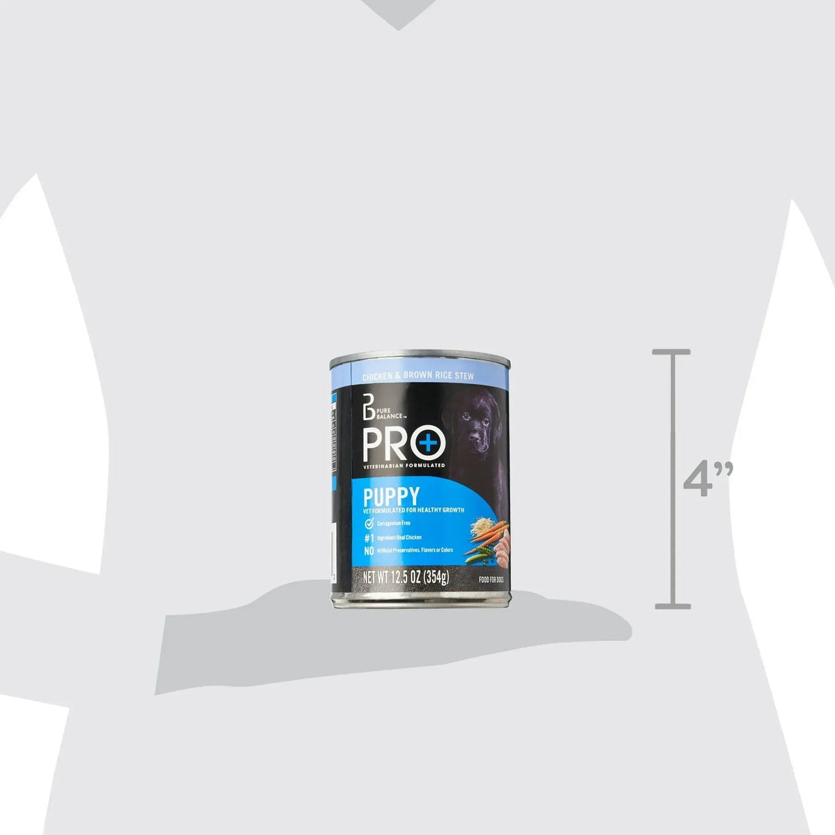 Pure Balance Pro+ Chicken & Brown Rice Stew Wet Dog Food for Puppy, 12.5 oz Can