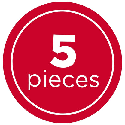 12" Red Heart Shaped Latex Balloons, 5 Pieces Per Pack, by Way To Celebrate (Pack of 2)