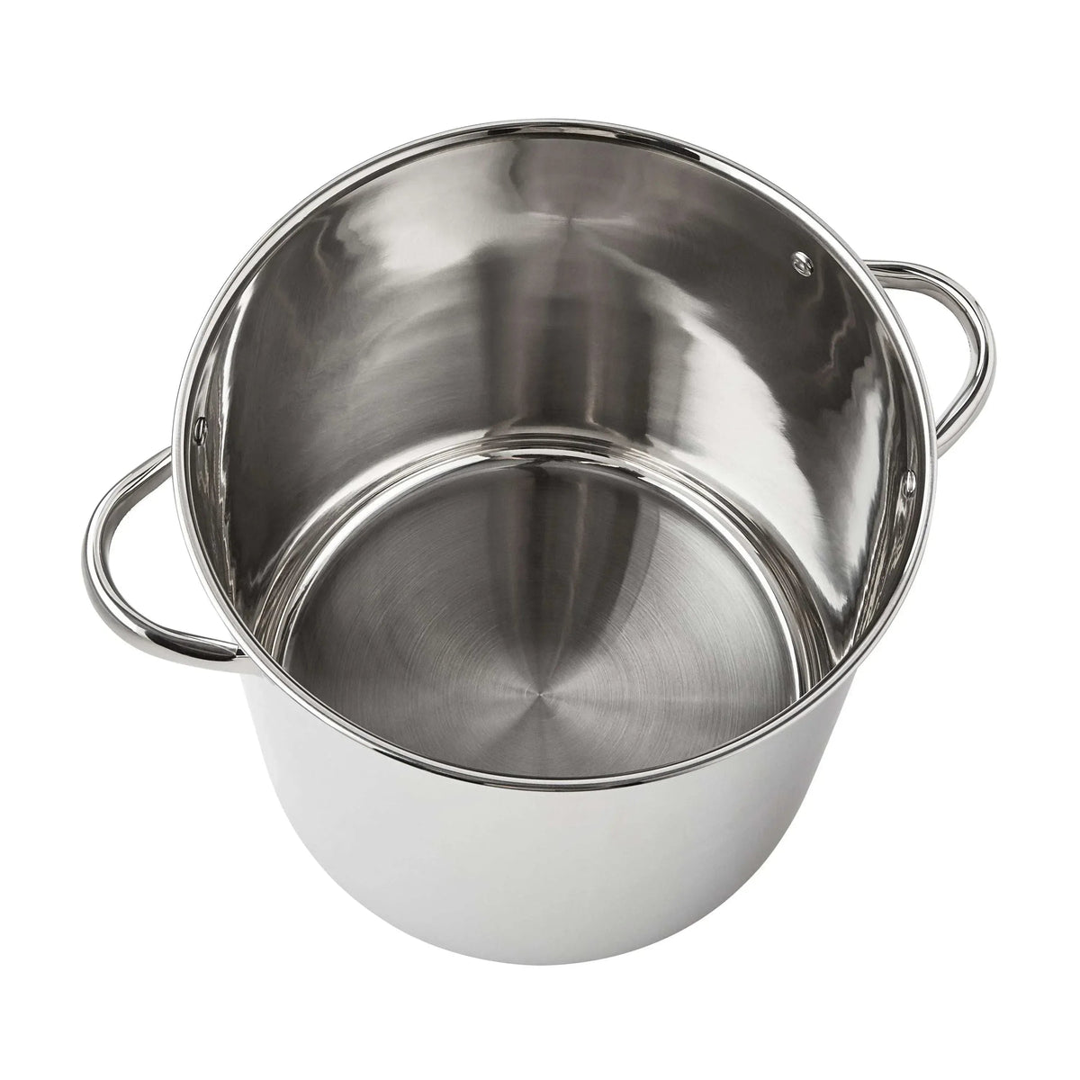 Mainstays Stainless Steel 16-Quart Stock Pot with Glass Lid, Induction Compatible, Stainless Steel, Dishwasher Safe