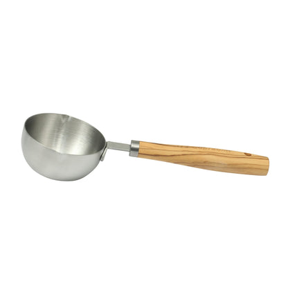 The Pioneer Woman 4-Piece Stainless Steel Measuring Cup Set for Cooking with Olivewood Handles