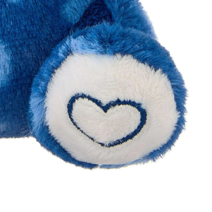 Small Heart Polka Dot Bear Plush, Blue, 7", Valentine's Day by Way To Celebrate