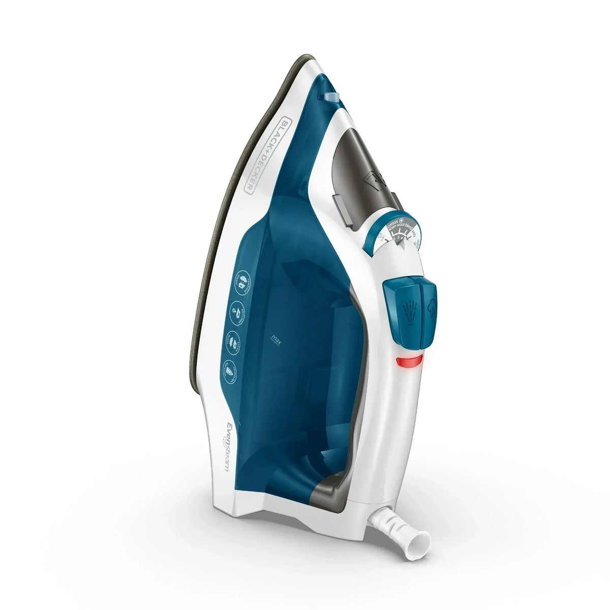 BLACK+DECKER Easy Steam Compact Iron, True-Glide Non-Stick Soleplate, Vertical Steam