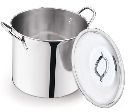 Mainstays 12-Qt Stainless Steel Stock Pot with Metal Lid