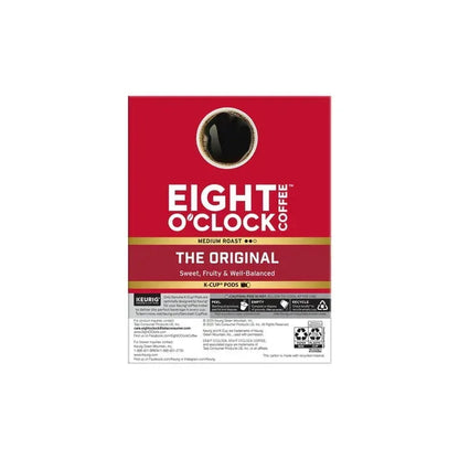 Eight O'Clock Original, Medium Roast Coffee, Keurig K-Cup Single Serve Coffee Pods, 22 Count