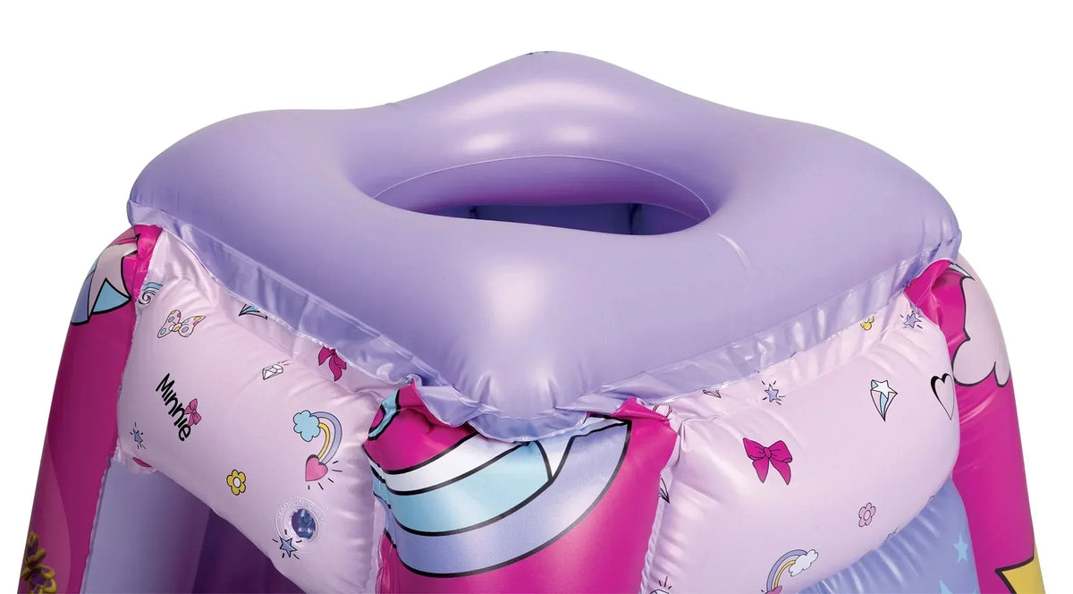 Minnie Mouse Preschool Indoor Inflatable Ball Pit Playland with 20 Soft Flex Balls, Ages 2-4, Pink