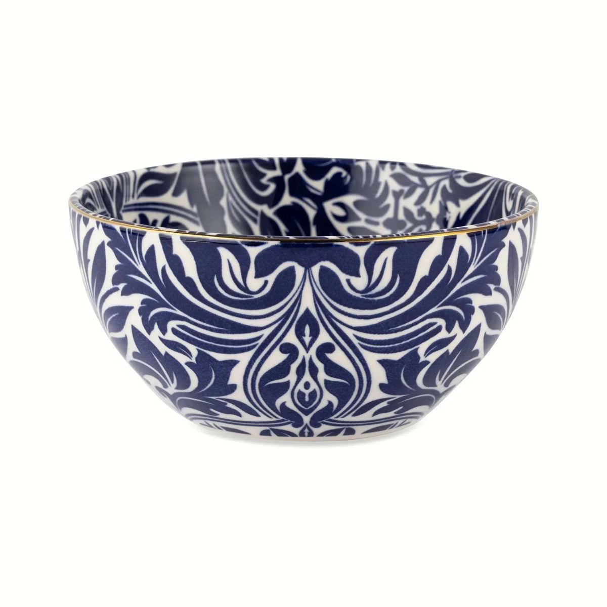 Thyme & Table Nova 12-Piece Ceramic Dinnerware Set Blue and White