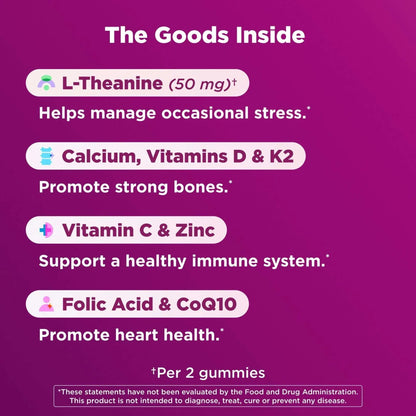 OLLY Women's 40+ Multi Gummy Supplement with 20 Key Nutrients, 90 Count